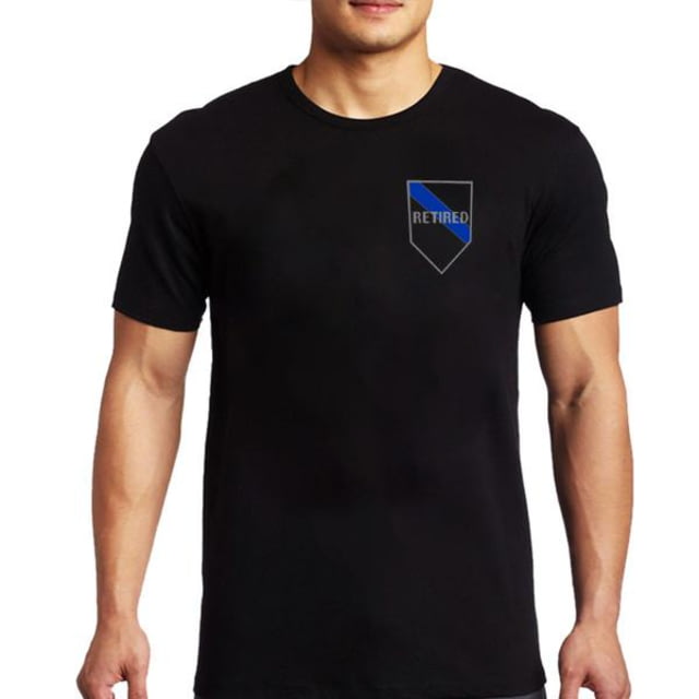 Thin Blue Line Men's Retired Shirt Blue