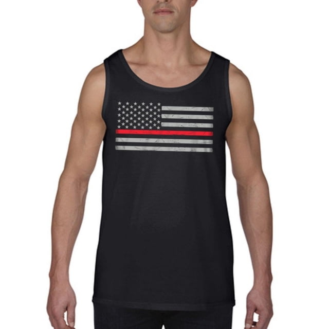 Thin Blue Line Men's - Tank Classic Thin Red Line Black