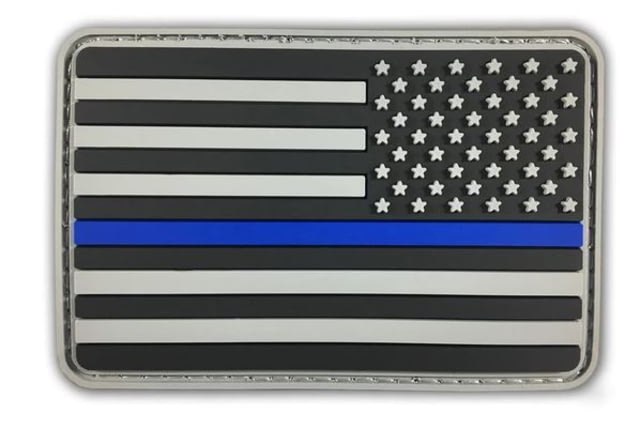 Thin Blue Line Reverse - Pvc Patch Thin Blue Line - Thin Blue Line
