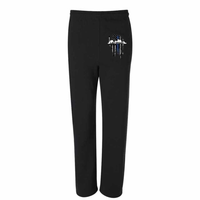 Thin Blue Line Sweatpants Vegas Black
