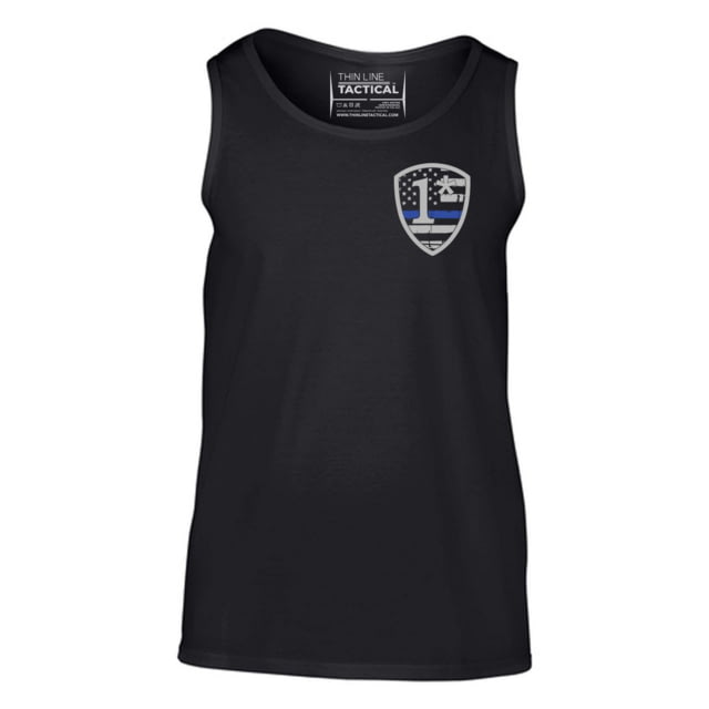 Thin Blue Line Tank - 1 Asterisk Black