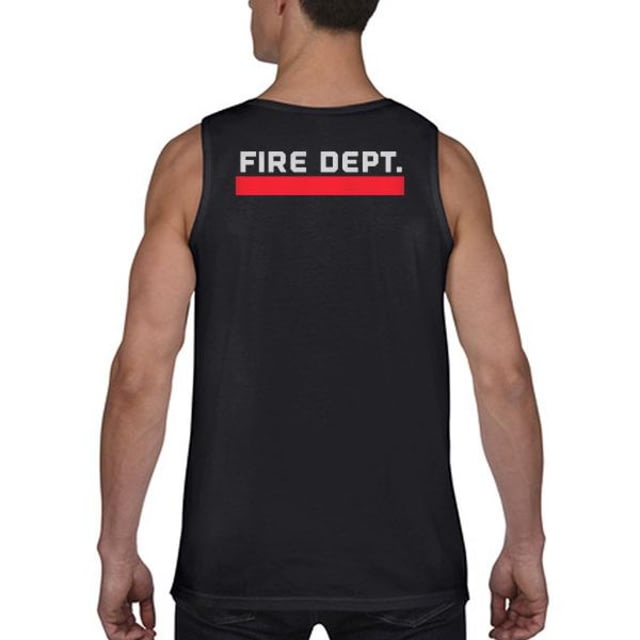 Thin Blue Line Tank - Fire Department Thin Red Line Black