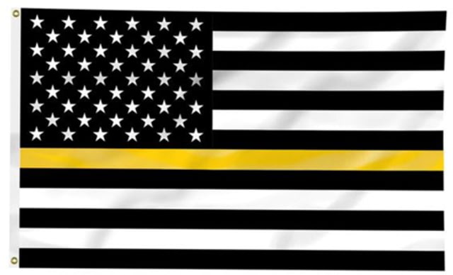 Thin Blue Line Thin Gold Line American Flag 3 X 5 Ft - Thin Blue Line
