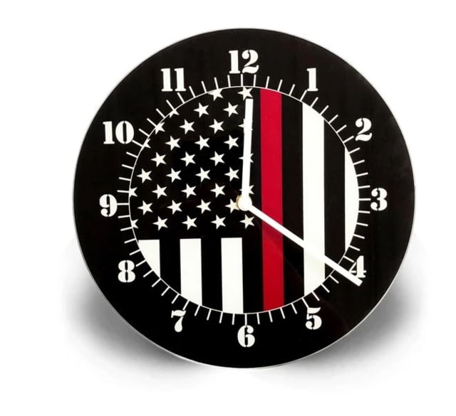 Thin Blue Line Thin Red Line American Clock - Thin Blue Line