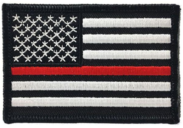 Thin Blue Line Thin Red Line American Flag Patch 2 X 3 Inches Sew On - Thin Blue Line