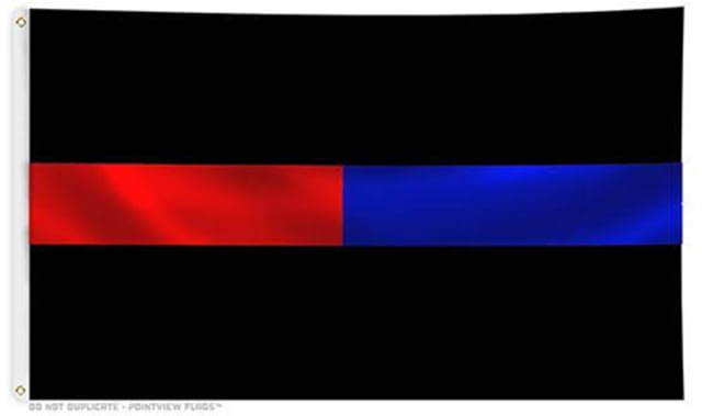 Thin Blue Line Thin Red Line/ Dual Flag 3 X 5 Ft - Thin Blue Line