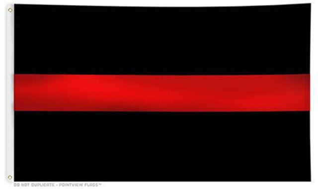 Thin Blue Line Thin Red Line Flag Sewn 3 X 5 Ft - Thin Blue Line