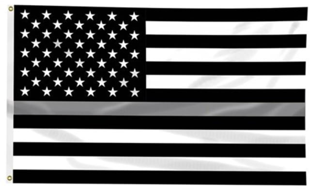 Thin Blue Line Thin Silver Line American Flag 3 X 5 Ft - Thin Blue Line