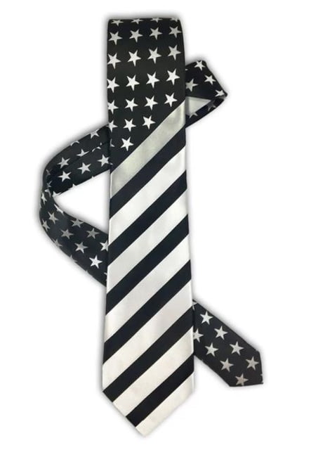 Thin Blue Line Thin Silver Line Tie - Thin Blue Line