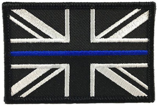 Thin Blue Line Uk Patch 2 X 3 Inches Sew On Thin Blue Line - Thin Blue Line