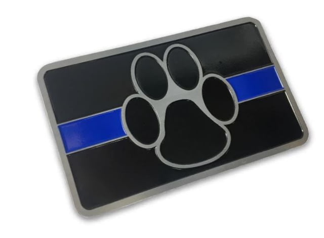 Thin Blue Line Vehicle Emblem - K9 Thin Blue Line - Thin Blue Line