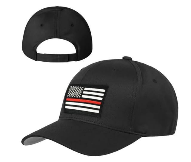 Thin Blue Line Velcro Hat - Thin Red Line American Flag