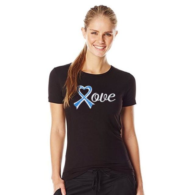 Thin Blue Line Women's - 3/4 Sleeve Love Black