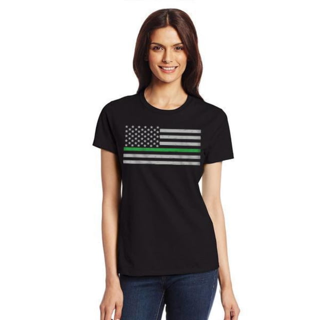 Thin Blue Line Women's - Short Sleeve Classic Green