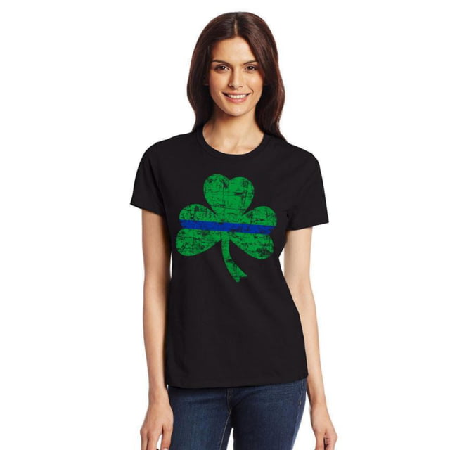 Thin Blue Line Women's T-shirt - Shamrock