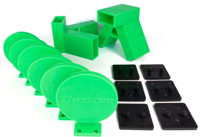 Throom Targets Bounceback Plate Rack 6in Round Target Kit Green