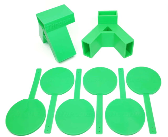 Throom Targets Hangtuff Plate Rack 6in Round Target Kit Green - Throom Targets