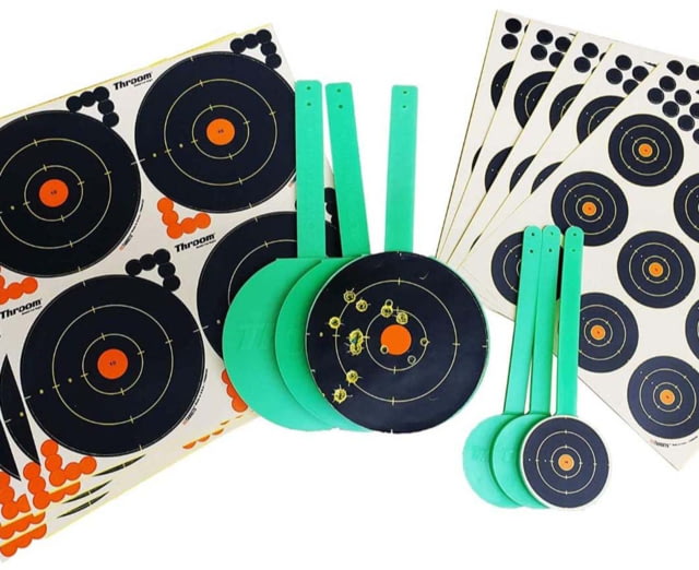 Throom Targets Hangtuff Splatter Target Pack 6 Quantity Green - Throom Targets