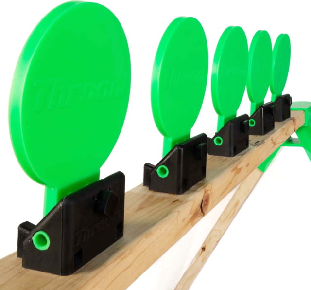 Throom Targets Knockdown Plate Rack 6in Round Target Kit Green