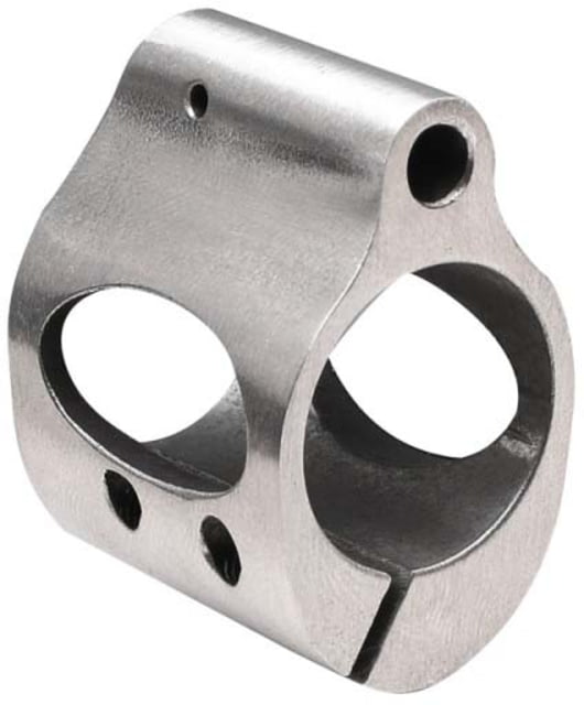 Tiger Rock .750 Low Profile Steel Gas Block w/ Clamp-On Packaged Stainless Silver Small - Tiger Rock