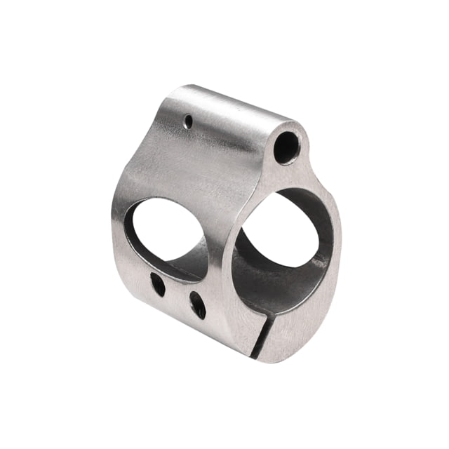 Tiger Rock .750 Low Profile Steel Gas Block w/ Clamp Stainless - NO Package Silver Small - Tiger Rock