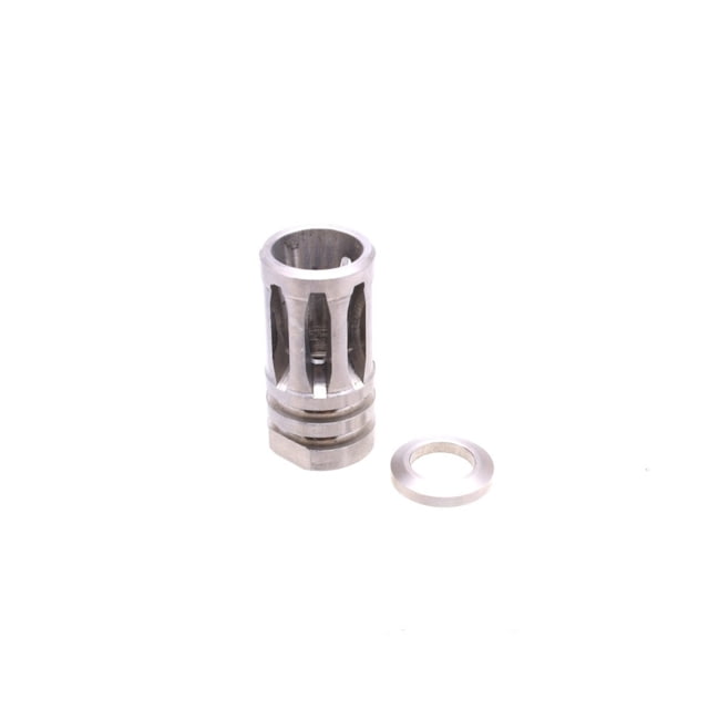 Tiger Rock A2 Muzzle Brake 1/2x28 5 Ports Packaged Silver Small - Tiger Rock