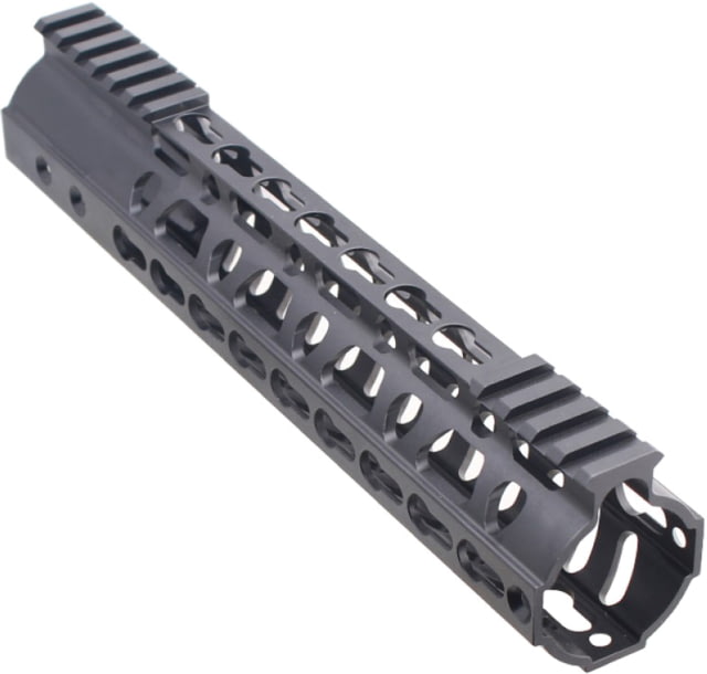 Tiger Rock AR-10/LR-308 10" Super Slim Light Keymod Free Float Handguard w/Steel Barrel Nut Black - Tiger Rock