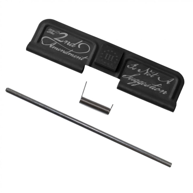 Tiger Rock AR-10/LR-308 Ejection Port Dust Cover Complete Assembly with 2A Engraving Right Black Small - Tiger Rock