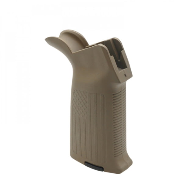 Tiger Rock AR-15/10 A2 Style Pistol Grip with USA Flag Pattern Cerakote FDE Small - Tiger Rock