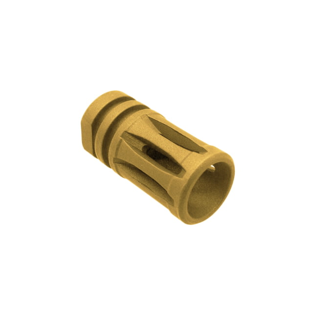 Tiger Rock AR-15/.223/5.56 A2 Muzzle Brake for 1/2x28 TPI 5 Ports Cerakote Gold Small - Tiger Rock