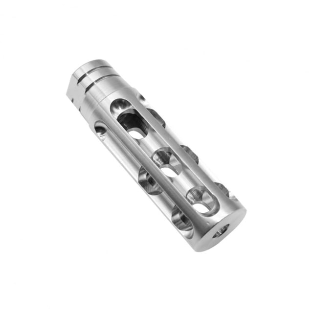Tiger Rock AR-15/.223/5.56 Custom 12 Hole Compensator Silver Small - Tiger Rock