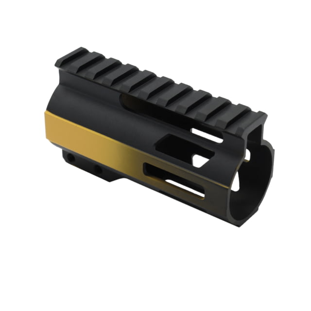 Tiger Rock AR-15 4in M-Lok Super Slim Free Float Handguard w/2in & 3in M-Lok Rail Sections Cerakote Gradient Gold Small - Tiger Rock