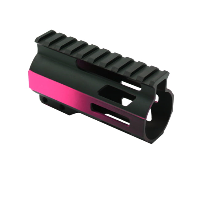 Tiger Rock AR-15 4in M-Lok Super Slim Free Float Handguard w/2in & 3in M-Lok Rail Sections Cerakote Gradient Pink Small - Tiger Rock