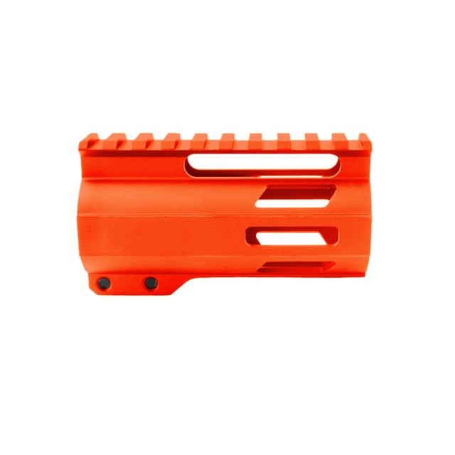Tiger Rock AR-15 4in M-Lok Super Slim Free Float Handguard w/2in & 3in M-Lok Rail Sections Cerakote Plain Organge Small - Tiger Rock