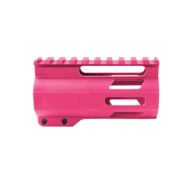 Tiger Rock AR-15 4in M-Lok Super Slim Free Float Handguard w/2in & 3in M-Lok Rail Sections Cerakote Plain Pink Small - Tiger Rock