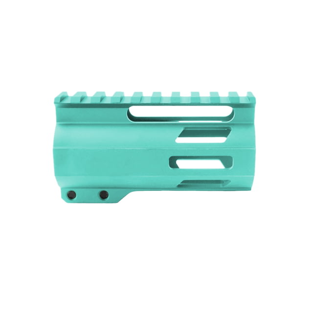 Tiger Rock AR-15 4in M-Lok Super Slim Free Float Handguard w/2in & 3in M-Lok Rail Sections Cerakote Plain Robins Egg Small - Tiger Rock