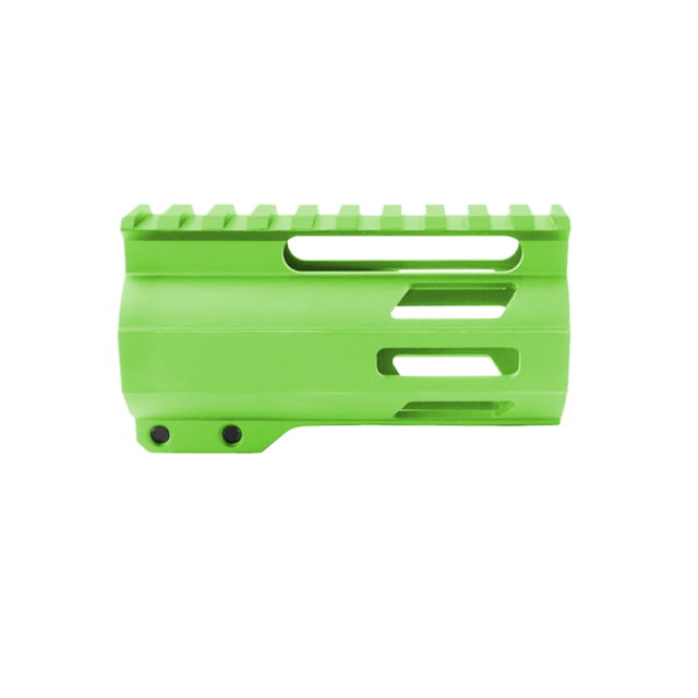 Tiger Rock AR-15 4in M-Lok Super Slim Free Float Handguard w/2in & 3in M-Lok Rail Sections Cerakote Plain Zombie Green Small - Tiger Rock