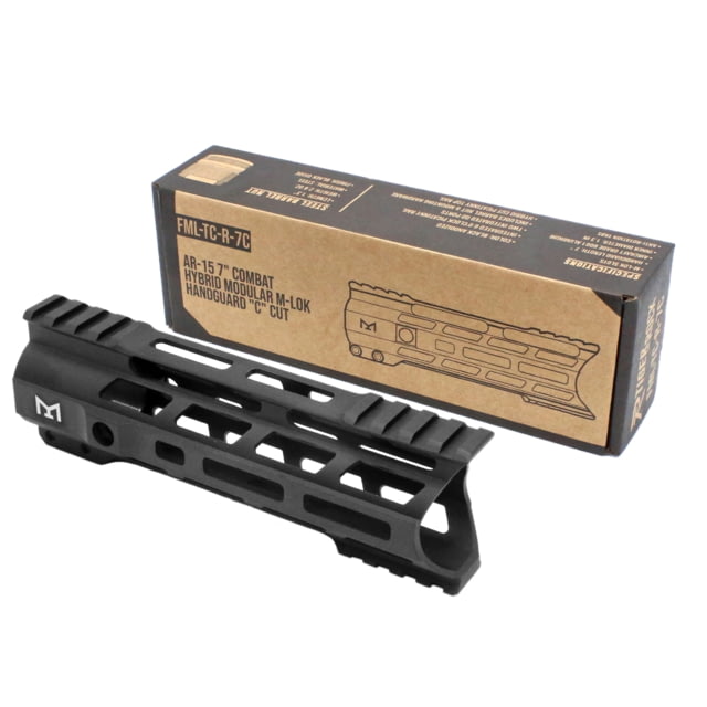 Tiger Rock AR-15 Combat Hybrid Modular C-Cut M-LOK Handguard 7in Black Small - Tiger Rock
