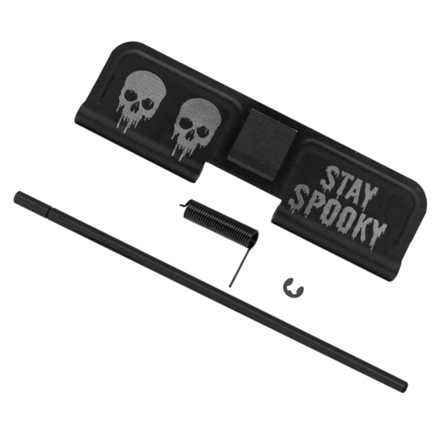 Tiger Rock AR-15 Ejection Port Cover & Dust Cover Assembly Skull Stay Spooky Black Small - Tiger Rock