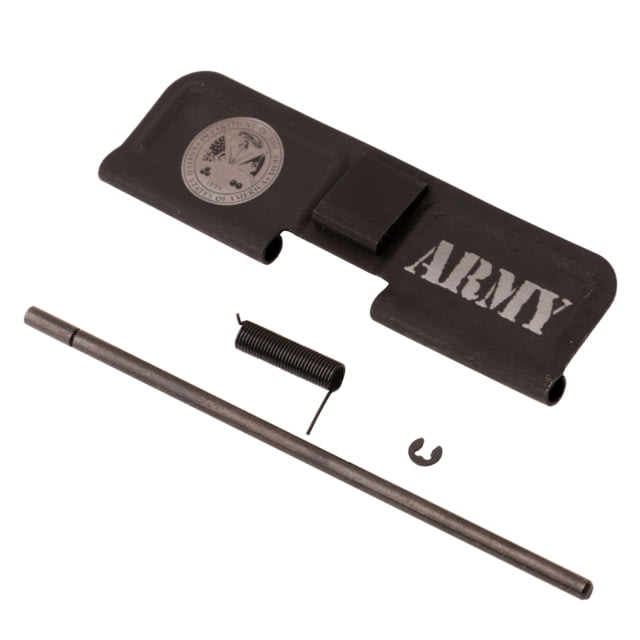 Tiger Rock AR-15 Ejection Port Dust Cover Engraving Army Black Small - Tiger Rock