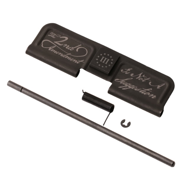 Tiger Rock AR-15 Ejection Port Dust Cover Engraving Right Black Small - Tiger Rock