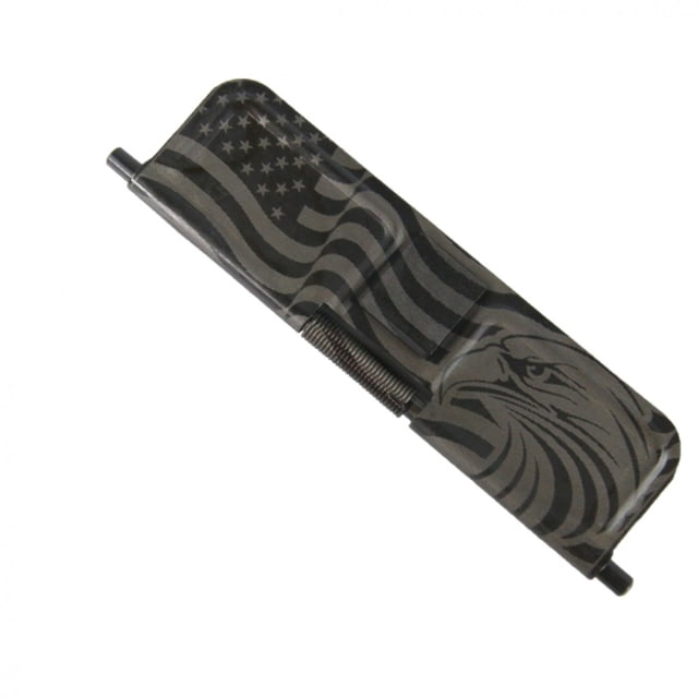 Tiger Rock AR-15 Patriotic Dust Cover W/ .223/5.56 Engraving Easy Installation Black Small - Tiger Rock