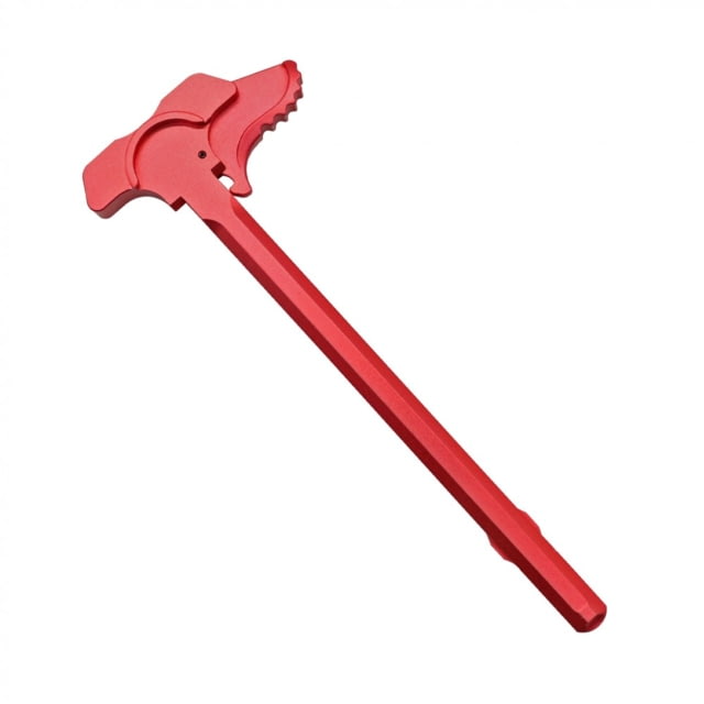 Tiger Rock AR-15 Tactical BAT Style Charging Handle w/ Oversized Latch Non-Slip Red Small - Tiger Rock
