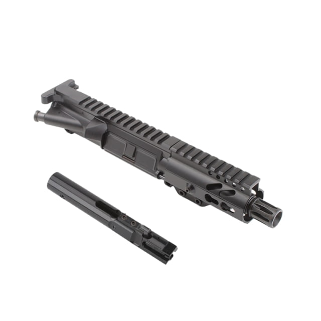 Tiger Rock Complete Upper Receiver AR 9mm 4.5in Pistol Length 1-10 Twist Super Slim Keymod Handguard Black Nitride Finish Black Large - Tiger Rock