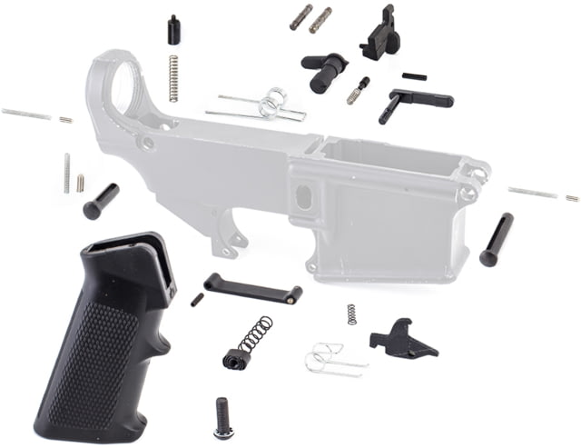 Tiger Rock AR-15 Lower Parts Kit w/ NO Trigger and Hammer Black - Tiger Rock