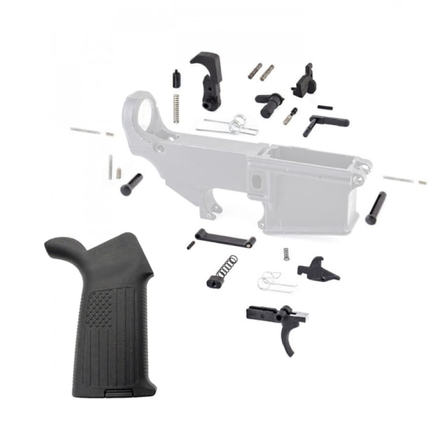 Tiger Rock Lower Parts Kit w/ Flag Grip Black Small