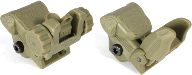 Tiger Rock Tactical Polymer Top Mounted Deployable Front and Rear Sight Flat Dark Earth - Tiger Rock