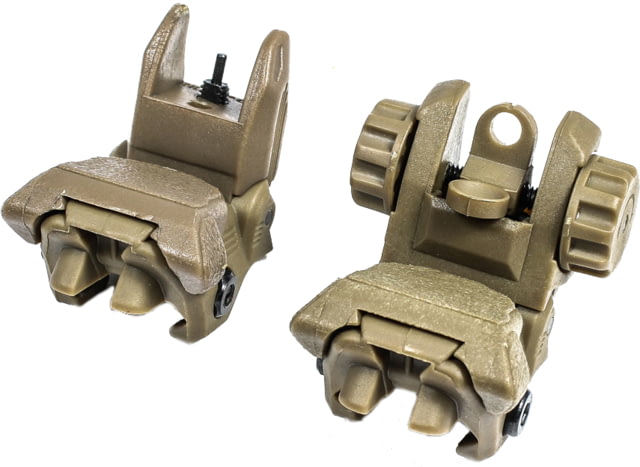 Tiger Rock Tactical Polymer Top Mounted Deployable Front and Rear Sight Tan - Tiger Rock