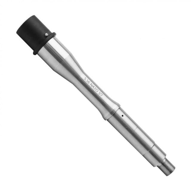 Tiger Rock Threaded Barrel AR-15 5.56 NATO 7.5in Pistol Gas System 1-7 Twist 1/2x28 Thread Pitch Stainless Steel Silver Small