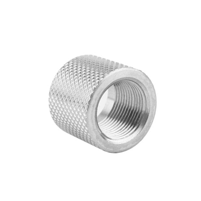 Tiger Rock Threaded Barrel Protector AR-15 1/2x28 Thread Pitch CNC Silver Small - Tiger Rock